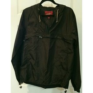 Arizona Jean Co. Black Men' s Windbreaker w/Hoodie